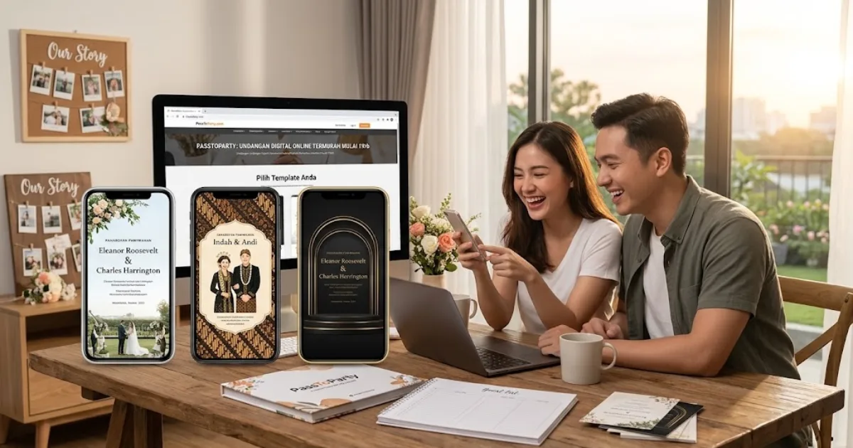 Cara Membuat Undangan Pernikahan Digital Praktis dan Murah di Passtoparty