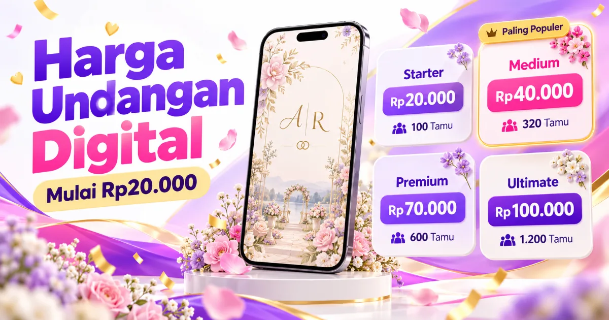 Harga Undangan Digital Mulai Rp20.000