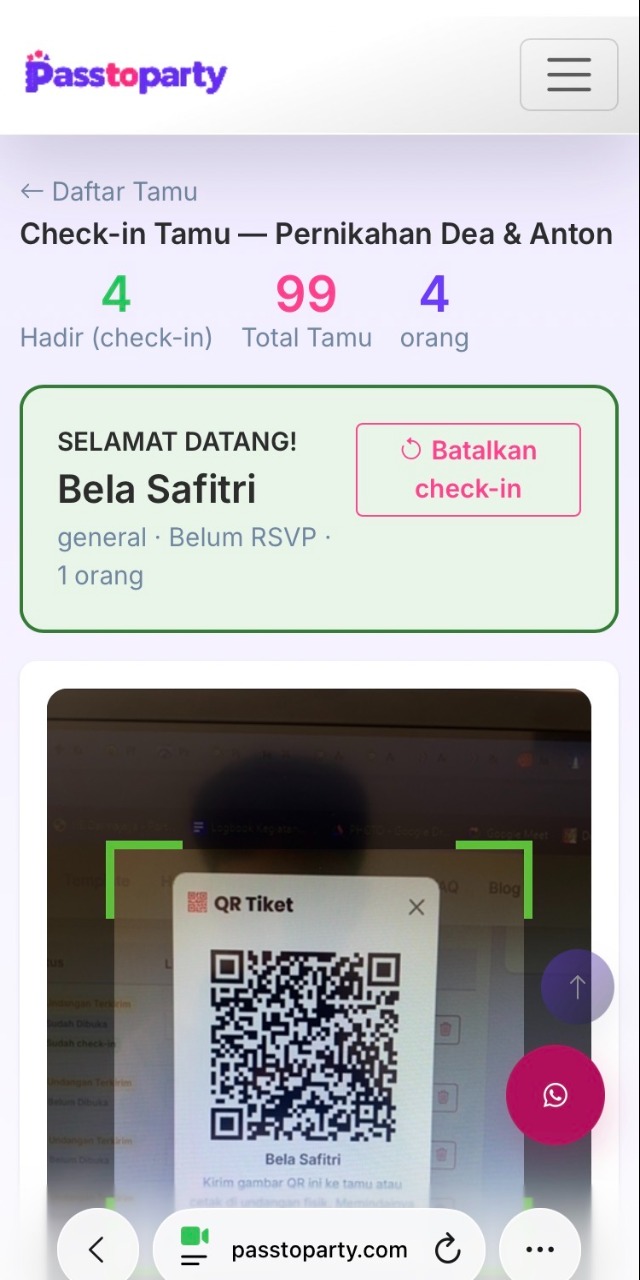 Scan QR Ticket